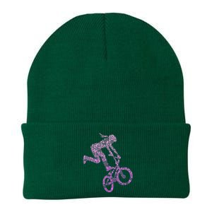 Bmx Rider Girl Bike Bicycle Stunt Racing Knit Cap Winter Beanie