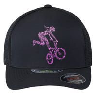 Bmx Rider Girl Bike Bicycle Stunt Racing Flexfit Unipanel Trucker Cap