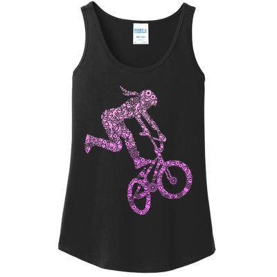 Bmx Rider Girl Bike Bicycle Stunt Racing Ladies Essential Tank