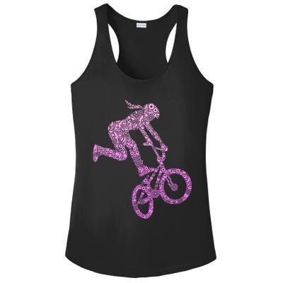 Bmx Rider Girl Bike Bicycle Stunt Racing Ladies PosiCharge Competitor Racerback Tank