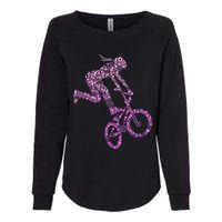 Bmx Rider Girl Bike Bicycle Stunt Racing Womens California Wash Sweatshirt