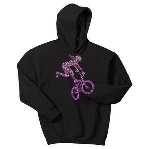 Bmx Rider Girl Bike Bicycle Stunt Racing Kids Hoodie