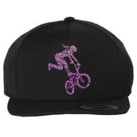 Bmx Rider Girl Bike Bicycle Stunt Racing Wool Snapback Cap