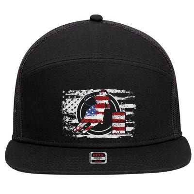 Barrel Racing Gift 7 Panel Mesh Trucker Snapback Hat