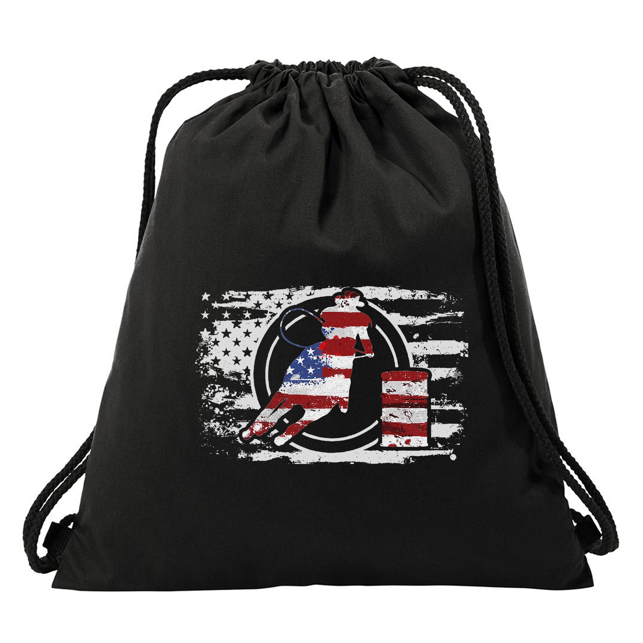Barrel Racing Gift Drawstring Bag