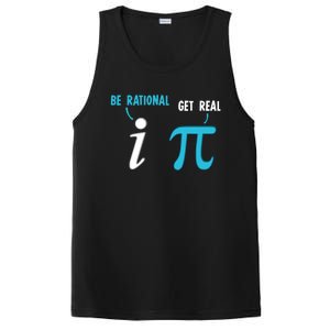 Be Rational Get Real Funny Math Joke Statistics Pun Gift PosiCharge Competitor Tank