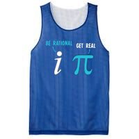 Be Rational Get Real Funny Math Joke Statistics Pun Gift Mesh Reversible Basketball Jersey Tank