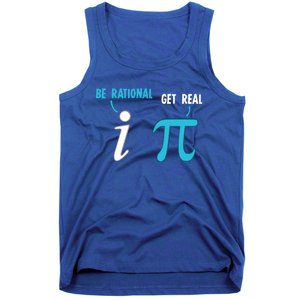 Be Rational Get Real Funny Math Joke Statistics Pun Gift Tank Top