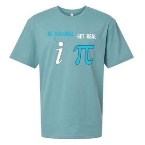 Be Rational Get Real Funny Math Joke Statistics Pun Gift Sueded Cloud Jersey T-Shirt