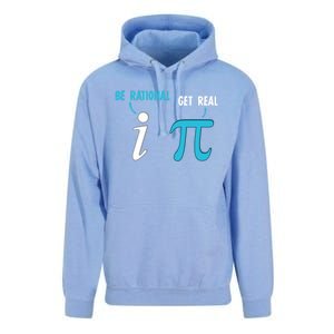 Be Rational Get Real Funny Math Joke Statistics Pun Gift Unisex Surf Hoodie