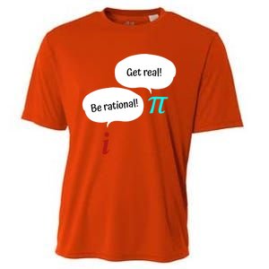 Be Rational Get Real Math Teacher Pi Mathematic Algebra Funny Gift Cooling Performance Crew T-Shirt