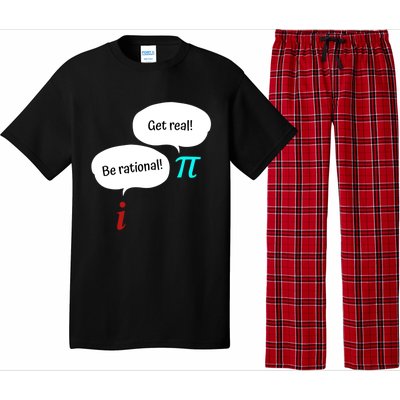 Be Rational Get Real Math Teacher Pi Mathematic Algebra Funny Gift Pajama Set