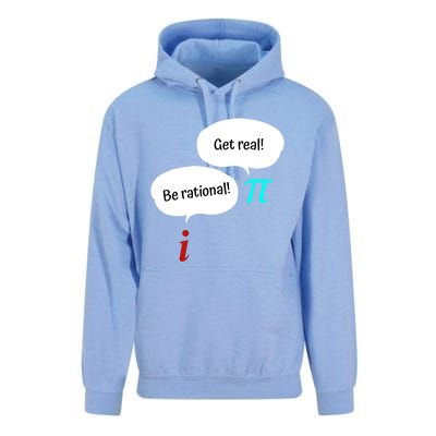 Be Rational Get Real Math Teacher Pi Mathematic Algebra Funny Gift Unisex Surf Hoodie