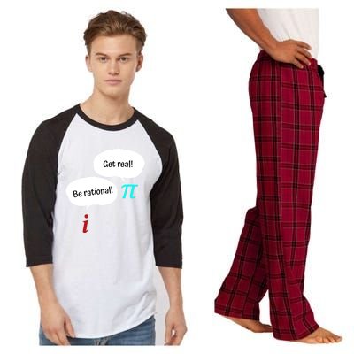 Be Rational Get Real Math Teacher Pi Mathematic Algebra Gift Raglan Sleeve Pajama Set