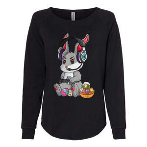 Bunny Rabbit Gaming Happy Easter Day Gamer Womens California Wash Sweatshirt