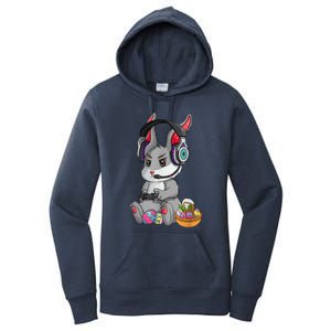 Bunny Rabbit Gaming Happy Easter Day Gamer Women's Pullover Hoodie