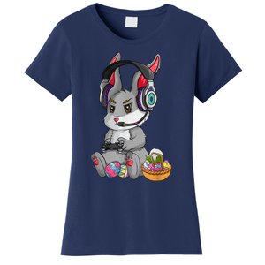 Bunny Rabbit Gaming Happy Easter Day Gamer Women's T-Shirt