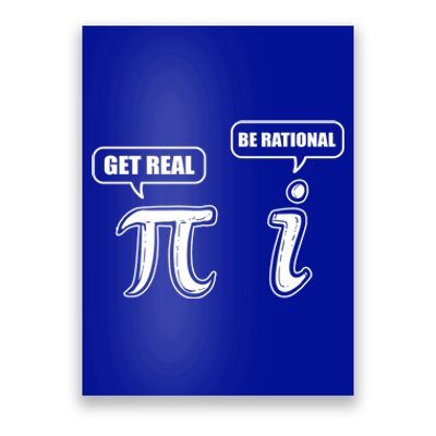 Be Rational Get Real Algebra Math Gift Poster