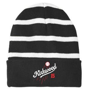 Baseball Retro Gifts For Kirkwood Striped Beanie with Solid Band