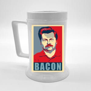 Bacon Ron Hope Swanson Beer Stein