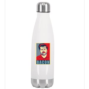 Bacon Ron Hope Swanson Stainless Steel Insulated Water Bottle