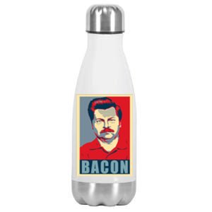 Bacon Ron Hope Swanson Stainless Steel Insulated Water Bottle