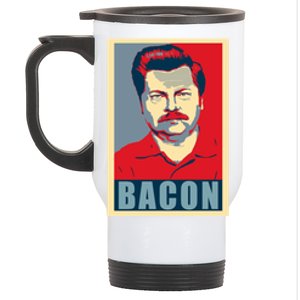 Bacon Ron Hope Swanson Stainless Steel Travel Mug