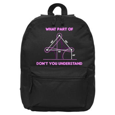 Barrel Racing Horse Riding What Part Don't You Understand 16 in Basic Backpack
