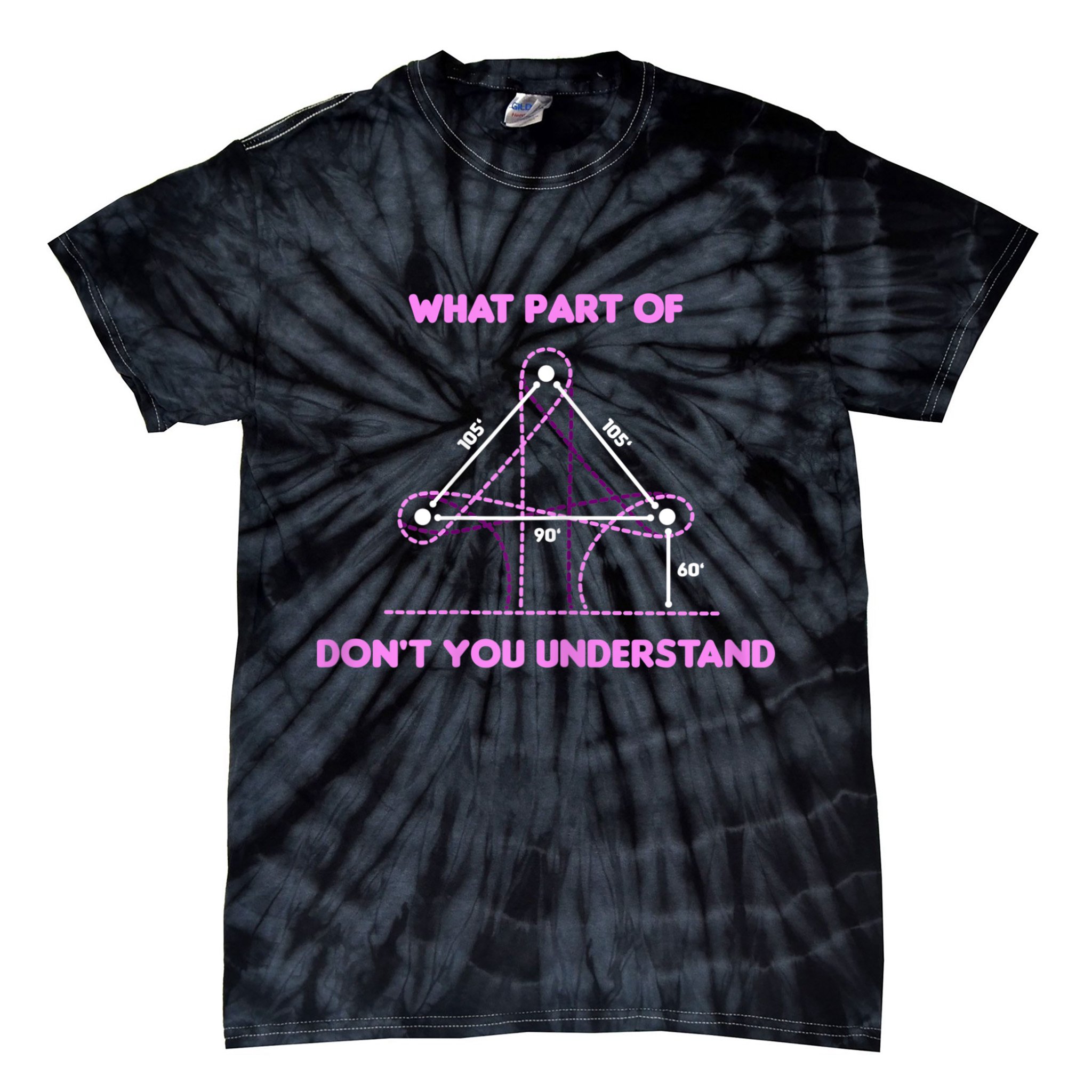 Barrel Racing Horse Riding What Part Don't You Understand Tie-Dye T-Shirt