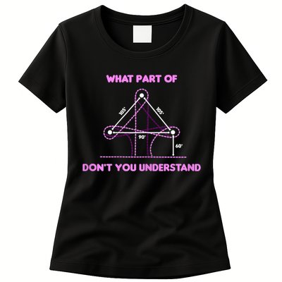 Barrel Racing Horse Riding What Part Don't You Understand Womens T-Shirt