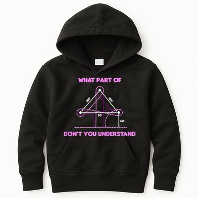 Barrel Racing Horse Riding What Part Don't You Understand Kids Hoodie