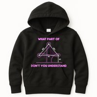 Barrel Racing Horse Riding What Part Don't You Understand Kids Hoodie