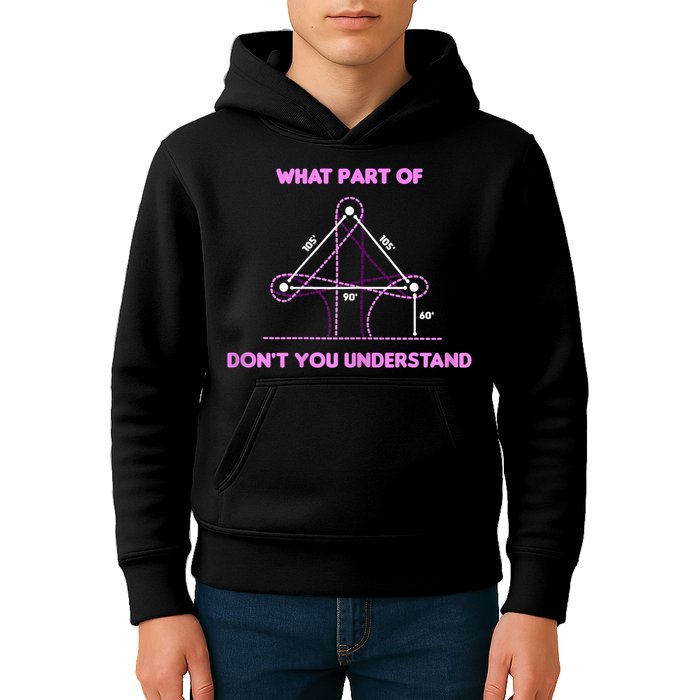 Barrel Racing Horse Riding What Part Don't You Understand Kids Hoodie