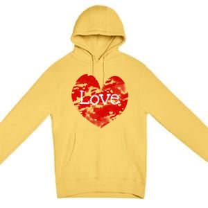 Big Red Heart Valentines Day Tee Cute Vgiftday Love Couple Gift Premium Pullover Hoodie