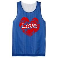 Big Red Heart Valentines Day Tee Cute Vgiftday Love Couple Gift Mesh Reversible Basketball Jersey Tank