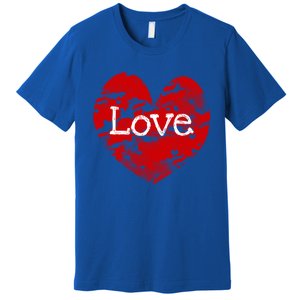 Big Red Heart Valentines Day Tee Cute Vgiftday Love Couple Gift Premium T-Shirt