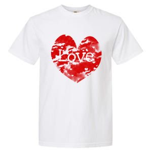 Big Red Heart Valentines Day Tee Cute Vgiftday Love Couple Gift Garment-Dyed Heavyweight T-Shirt