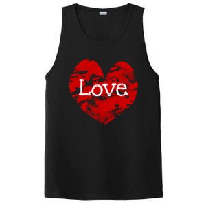 Big Red Heart Valentines Day Tee Cute Vgiftday Love Couple Cute Gift PosiCharge Competitor Tank