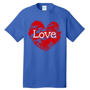 Big Red Heart Valentines Day Tee Cute Vgiftday Love Couple Cute Gift Tall T-Shirt