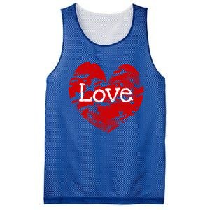 Big Red Heart Valentines Day Tee Cute Vgiftday Love Couple Cute Gift Mesh Reversible Basketball Jersey Tank