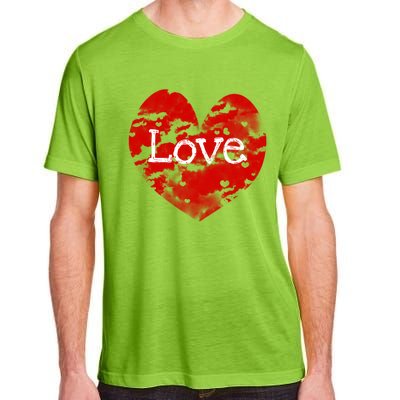 Big Red Heart Valentines Day Tee Cute Vgiftday Love Couple Gift Adult ChromaSoft Performance T-Shirt