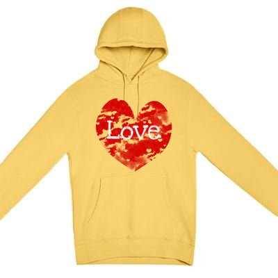 Big Red Heart Valentines Day Tee Cute Vgiftday Love Couple Gift Premium Pullover Hoodie