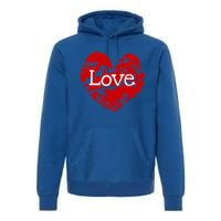 Big Red Heart Valentines Day Tee Cute Vgiftday Love Couple Gift Premium Hoodie