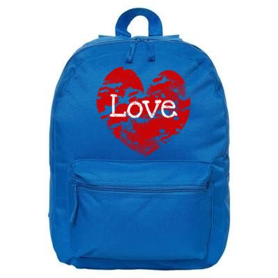 Big Red Heart Valentines Day Tee Cute Vgiftday Love Couple Gift 16 in Basic Backpack