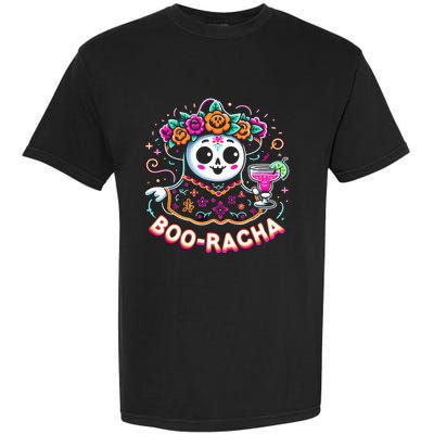 Boo Racha Happy Halloween And Cinco De Mayo Mexico Festival Style Garment-Dyed Heavyweight T-Shirt