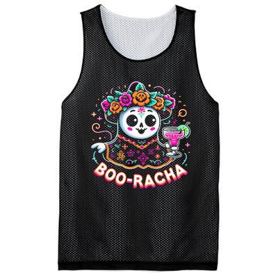 Boo Racha Happy Halloween And Cinco De Mayo Mexico Festival Style Mesh Reversible Basketball Jersey Tank