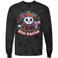 Boo Racha Happy Halloween And Cinco De Mayo Mexico Festival Style Tie-Dye Long Sleeve Shirt