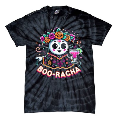 Boo Racha Happy Halloween And Cinco De Mayo Mexico Festival Style Tie-Dye T-Shirt