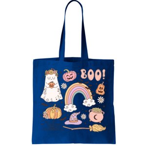 Boo Retro Halloween Ghost Design Gift Tote Bag