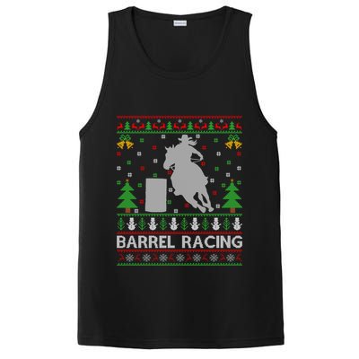 Barrel Racing Horse Sports Xmas Ugly Barrel Racing Christmas Gift PosiCharge Competitor Tank